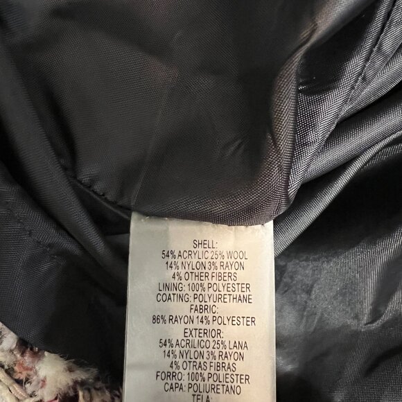 COPY - Karl Lagerfeld Women's Dress Tweed Multicolor Short Sleeve Size 6 V-Neck - Picture 6 of 11